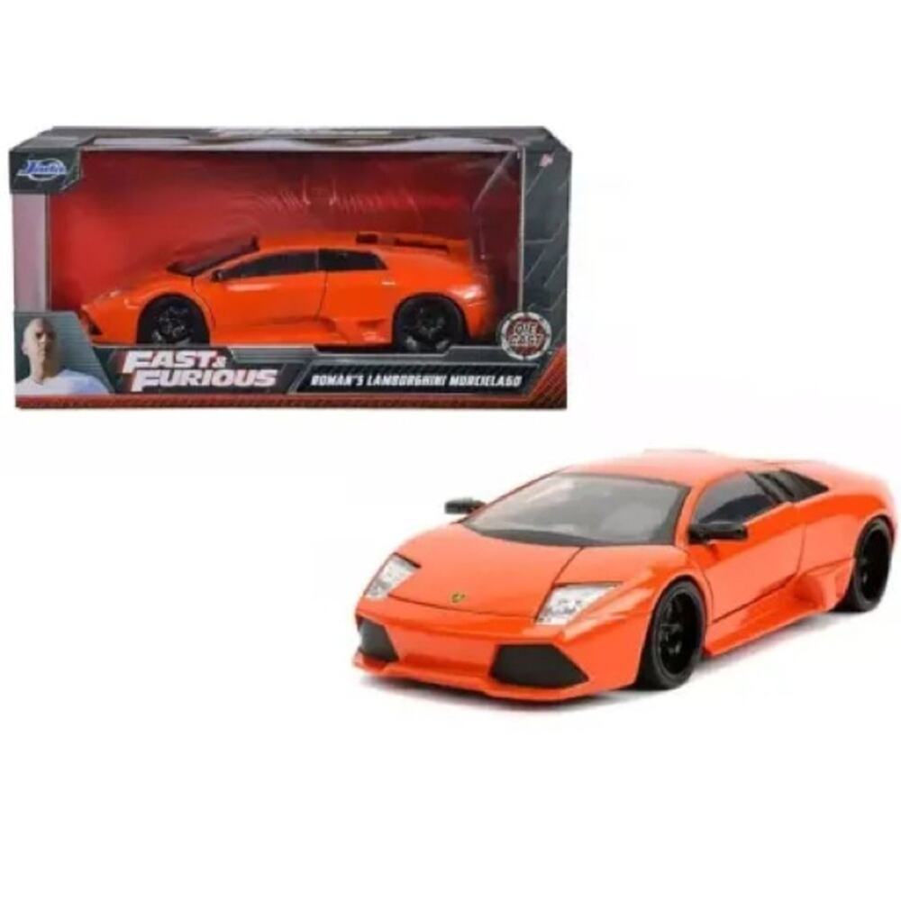NIB! Jada Fast & Furious 1:24 Roman's Lamborghini Murcielago, Orange